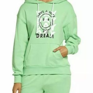 BP Have A Nice Dream Hoodie Sweatshirt Top Size S Oversized Green‎ NWT 5043